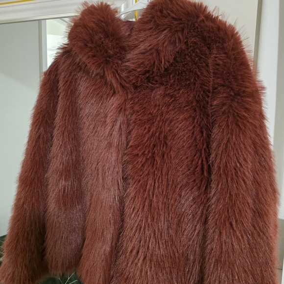 Wild Fable Plush Teddy Jacket - Deep Brown - Picture 6 of 6
